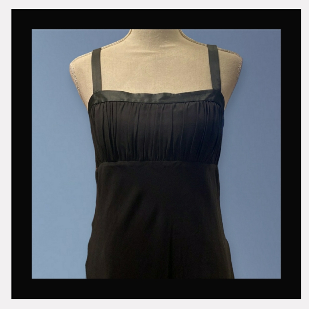 Vintage Georgette 100% Silk Asymmetrical Dress